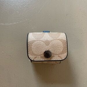 Coach Beige and Black Phone Case